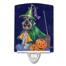 Load image into Gallery viewer, Schnauzer Halloween Good Witch Ceramic Night Light PPP3159CNL