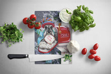 Load image into Gallery viewer, Schnauzer Christmas Letter to Santa Glass Cutting Boards – Durable, Decorative Kitchen Art Large PPP3162LCB