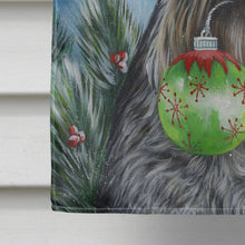 Load image into Gallery viewer, Schnauzer Christmas Pure at Heart Flag Canvas House Size PPP3163CHF