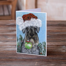 Load image into Gallery viewer, Schnauzer Christmas Pure at Heart Greeting Cards -  Blank Note Cards – 8-Pack of Artist-Designed Cards with Envelopes