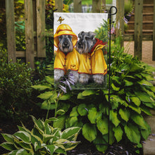 Load image into Gallery viewer, Schnauzer Rain Gear Garden Flag – Decorative Outdoor Yard Flag PPP3164GF