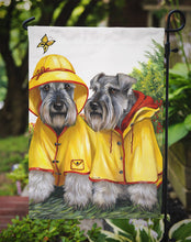 Load image into Gallery viewer, Schnauzer Rain Gear Garden Flag – Decorative Outdoor Yard Flag PPP3164GF