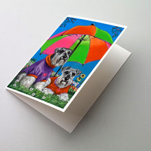 Load image into Gallery viewer, Schnauzer Soulmates Greeting Cards -  Blank Note Cards – 8-Pack of Artist-Designed Cards with Envelopes