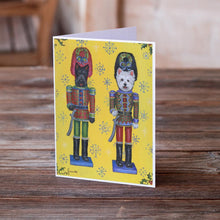 Load image into Gallery viewer, Scottie and Westie Christmas Nutcrackers Greeting Cards -  Blank Note Cards – 8-Pack of Artist-Designed Cards with Envelopes