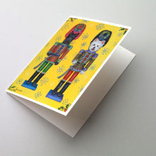 Load image into Gallery viewer, Scottie and Westie Christmas Nutcrackers Greeting Cards -  Blank Note Cards – 8-Pack of Artist-Designed Cards with Envelopes