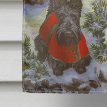 Load image into Gallery viewer, Scottie and Westie Christmas Pine Hill Flag Canvas House Size PPP3170CHF