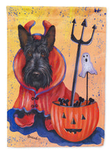 Load image into Gallery viewer, Scottie Boo Hoo Halloween Flag Canvas House Size PPP3171CHF