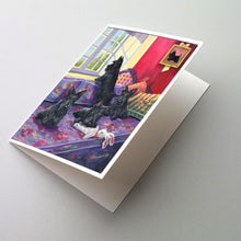 Load image into Gallery viewer, Scottie Daybed Greeting Cards -  Blank Note Cards – 8-Pack of Artist-Designed Cards with Envelopes