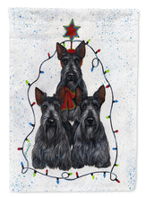 Load image into Gallery viewer, Scottie Christmas Family Tree Garden Flag – Decorative Outdoor Yard Flag PPP3176GF