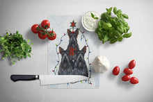 Load image into Gallery viewer, Scottie Christmas Family Tree Glass Cutting Boards – Durable, Decorative Kitchen Art Large PPP3176LCB