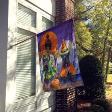 Load image into Gallery viewer, Scottie Halloween Haunted House Flag Canvas House Size PPP3177CHF