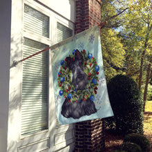 Load image into Gallery viewer, Scottie Christmas Snowflake Flag Canvas House Size PPP3181CHF