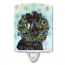 Load image into Gallery viewer, Scottie Christmas Snowflake Ceramic Night Light PPP3181CNL