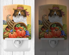 Load image into Gallery viewer, Sheltie Autumn Ceramic Night Light PPP3185CNL