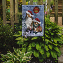 Load image into Gallery viewer, Sheltie Christmas Santa Stop Garden Flag – Decorative Outdoor Yard Flag PPP3188GF