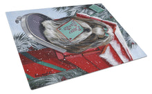 Load image into Gallery viewer, Shih Tzu Christmas Letter to Santa Glass Cutting Boards – Durable, Decorative Kitchen Art Large PPP3189LCB