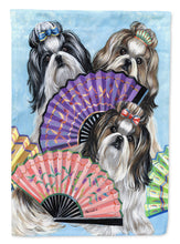 Load image into Gallery viewer, Shih Tzu Top Fans Flag Canvas House Size PPP3190CHF