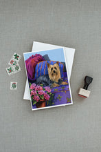 Load image into Gallery viewer, Silky Terrier Luxurious Greeting Cards -  Blank Note Cards – 8-Pack of Artist-Designed Cards with Envelopes