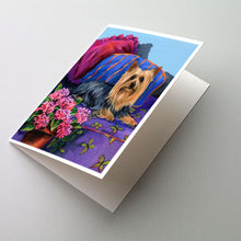 Load image into Gallery viewer, Silky Terrier Luxurious Greeting Cards -  Blank Note Cards – 8-Pack of Artist-Designed Cards with Envelopes