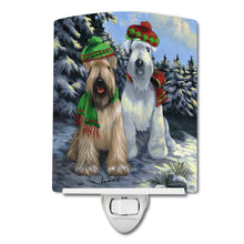Load image into Gallery viewer, Wheaten Terrier Christmas Snowdog Ceramic Night Light PPP3194CNL