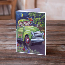 Load image into Gallery viewer, Wheaten Terrier Zoom Greeting Cards -  Blank Note Cards – 8-Pack of Artist-Designed Cards with Envelopes