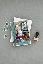 Load image into Gallery viewer, Dogs Vet Visit Greeting Cards -  Blank Note Cards – 8-Pack of Artist-Designed Cards with Envelopes