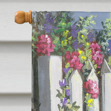 Load image into Gallery viewer, Westie At the Gate Flag Canvas House Size PPP3199CHF