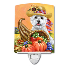 Load image into Gallery viewer, Westie Autumn Ceramic Night Light PPP3200CNL