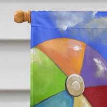 Load image into Gallery viewer, Westie Beach Baby Flag Canvas House Size PPP3202CHF