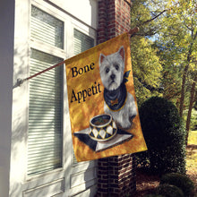 Load image into Gallery viewer, Westie Bone Appetit Flag Canvas House Size PPP3203CHF