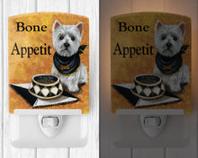 Load image into Gallery viewer, Westie Bone Appetit Ceramic Night Light PPP3203CNL