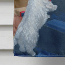 Load image into Gallery viewer, Westie Going Up Flag Canvas House Size PPP3204CHF