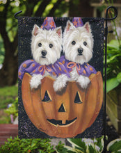 Load image into Gallery viewer, Westie Halloween Pumpkin Ride Garden Flag – Decorative Outdoor Yard Flag PPP3205GF