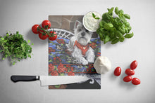 Load image into Gallery viewer, Westie Hannah Mae Glass Cutting Boards – Durable, Decorative Kitchen Art Large PPP3206LCB