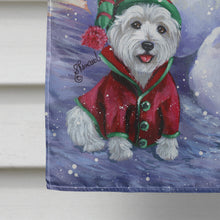 Load image into Gallery viewer, Westie Holiay Snowballs Flag Canvas House Size PPP3208CHF