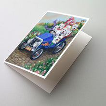 Load image into Gallery viewer, Westie Hot Rod Greeting Cards -  Blank Note Cards – 8-Pack of Artist-Designed Cards with Envelopes