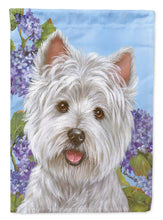 Load image into Gallery viewer, Westie Hydrangea Garden Flag – Decorative Outdoor Yard Flag PPP3210GF