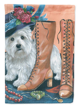 Load image into Gallery viewer, Westie in Mom's Closet Flag Canvas House Size PPP3211CHF