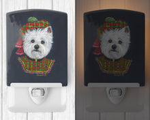 Load image into Gallery viewer, Westie Lad Plaid Ceramic Night Light PPP3213CNL