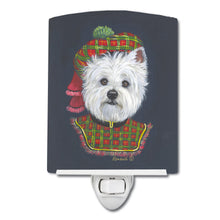 Load image into Gallery viewer, Westie Lad Plaid Ceramic Night Light PPP3213CNL
