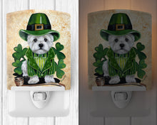 Load image into Gallery viewer, Westie St Patrick's Day Leprechaun Ceramic Night Light PPP3214CNL