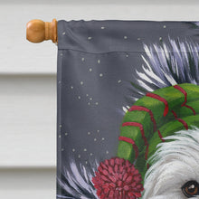 Load image into Gallery viewer, Westie Christmas Letter to Santa Flag Canvas House Size PPP3215CHF
