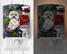 Load image into Gallery viewer, Westie Christmas Letter to Santa Ceramic Night Light PPP3215CNL