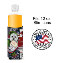 Load image into Gallery viewer, Westie Christmas Letter to Santa  Hugger for slim cans PPP3215MUK