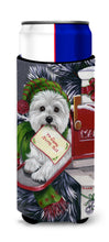 Load image into Gallery viewer, Westie Christmas Letter to Santa  Hugger for slim cans PPP3215MUK