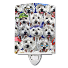Load image into Gallery viewer, Westie Many Faces Ceramic Night Light PPP3217CNL