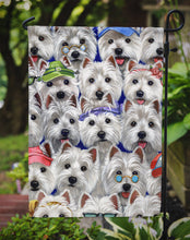 Load image into Gallery viewer, Westie Many Faces Garden Flag – Decorative Outdoor Yard Flag PPP3217GF