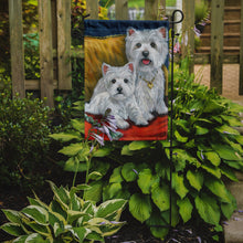 Load image into Gallery viewer, Westie Mom and Pup Garden Flag – Decorative Outdoor Yard Flag PPP3218GF