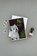Load image into Gallery viewer, Westie Nature Greeting Cards -  Blank Note Cards – 8-Pack of Artist-Designed Cards with Envelopes