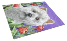 Load image into Gallery viewer, Westie Paradise Glass Cutting Boards – Durable, Decorative Kitchen Art Large PPP3220LCB